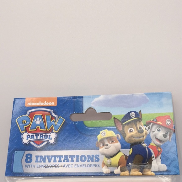 Paw Patrol Kids Birthday Party Invitations - Picture 3 of 7